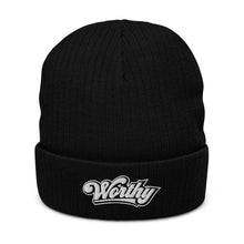 Load image into Gallery viewer, Worthy Ribbed knit beanie