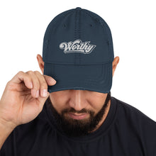 Load image into Gallery viewer, Worthy Distressed Dad Hat
