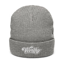 Load image into Gallery viewer, Worthy Ribbed knit beanie
