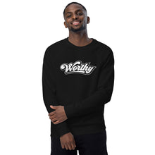 Load image into Gallery viewer, Worthy Unisex organic raglan sweatshirt
