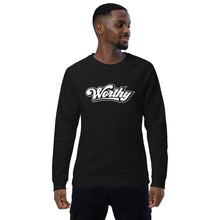 Load image into Gallery viewer, Worthy Unisex organic raglan sweatshirt
