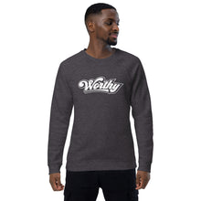 Load image into Gallery viewer, Worthy Unisex organic raglan sweatshirt
